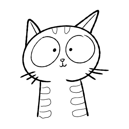 Cute thing to draw: Cat, easy step by step cute drawing