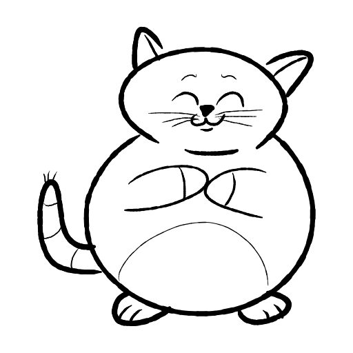 Cute thing to draw: Cute Cat, easy step by step cute drawing tutorial 3 in 9 steps