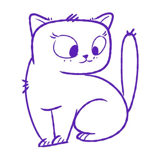 Cute thing to draw: Cute Cat, easy step by step cute drawing