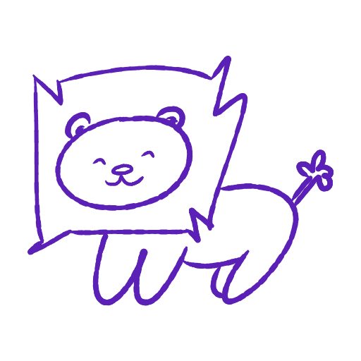 Cute thing to draw: Cute Lion, easy step by step cute drawing