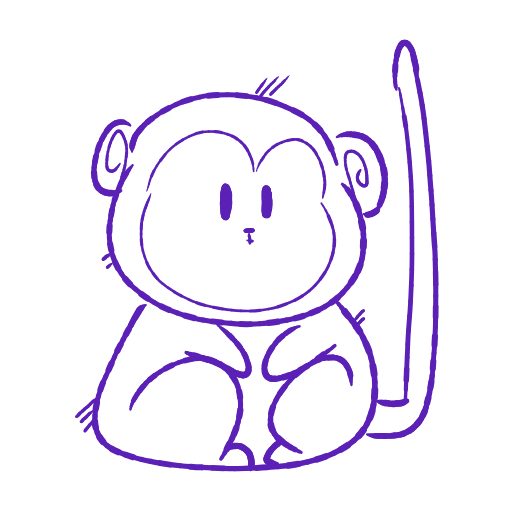 Cute thing to draw: Cute Monkey, easy step by step cute drawing
