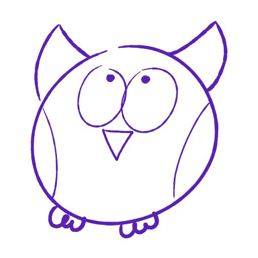 Cute thing to draw: Cute owl, easy step by step cute drawing