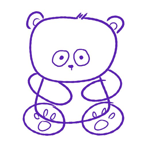 Cute thing to draw: Cute Panda, easy step by step cute drawing