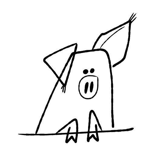 Cute thing to draw: Cute Pig, easy step by step cute drawing tutorial 2 in 9 steps