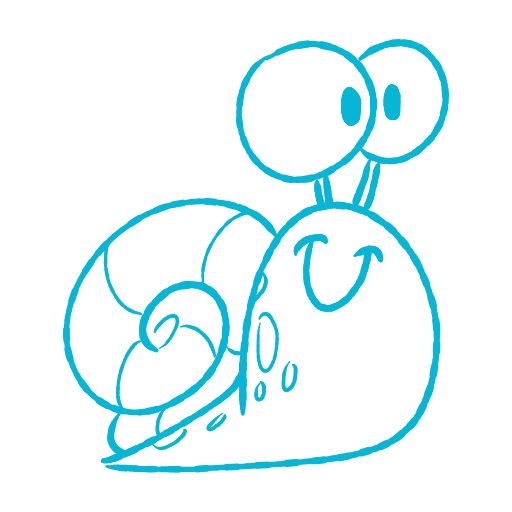 Cute thing to draw: Cute Snail, easy step by step cute drawing