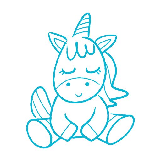 Cute thing to draw: Cute Unicorn, easy step-by-step cute drawing