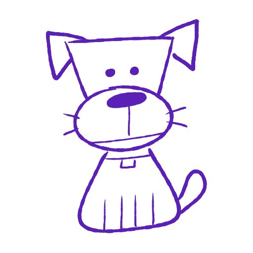 Cute thing to draw: Dog, easy step by step cute drawing tutorial 2 in 9 steps
