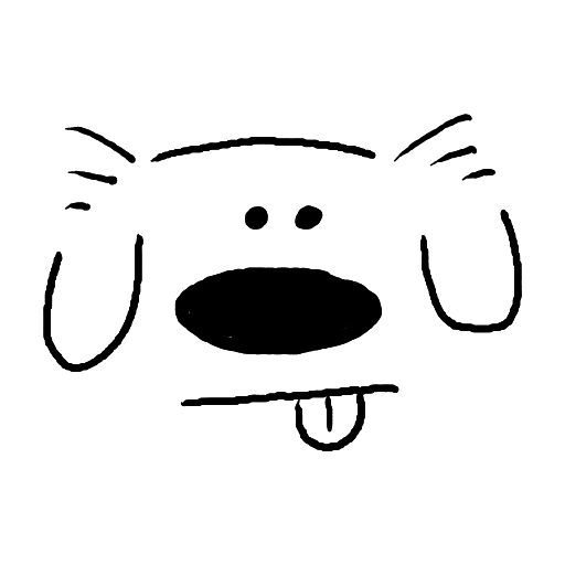 Cute thing to draw: Doggy, easy step-by-step cute drawing (version 3)