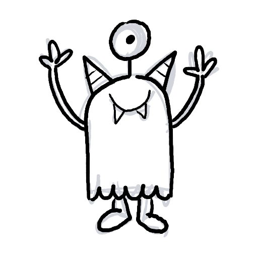 Cute thing to draw: Monster, easy step by step cute drawing tutorial 5 in 7 steps