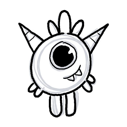 Cute thing to draw: Monster, easy step by step cute drawing tutorial 7 in 7 steps