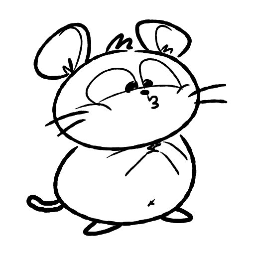 Cute thing to draw: Mouse, easy step by step cute drawing tutorial 2 in 9 steps