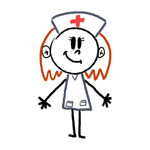 Cute thing to draw: Nurse, easy step-by-step cute drawing