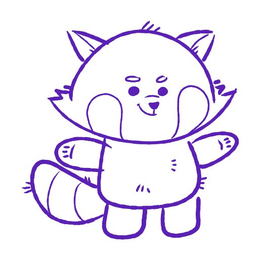 Cute thing to draw: Red Foxy, easy step by step cute drawing