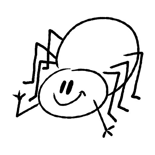Cute thing to draw: Spider, easy step-by-step cute drawing